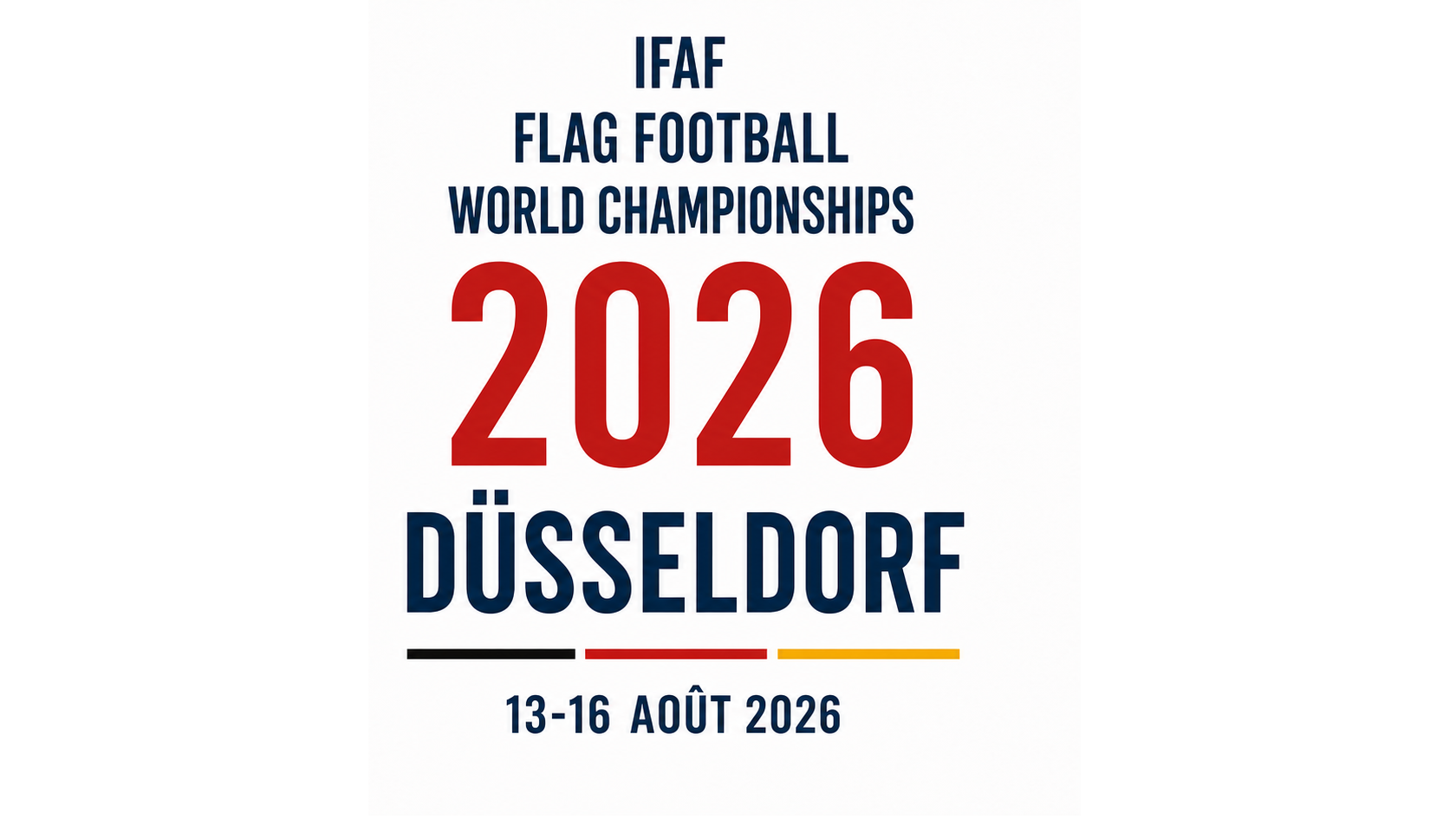 Championnat du monde de flag football 2026 à Düsseldorf