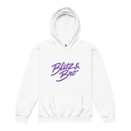 Fondation Hoodie Enfant - Logo Royal Purple - BlitzandBro- Hoodie